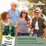 Natures Aid Vitamin B1 100mg Thiamine Tablets – High Strength Food Supplement – Supports Energy Metabolism, Nervous System, Heart & Mind – Vegan, Gluten-Free, Non-GMO – 90 Tablets - Image 3