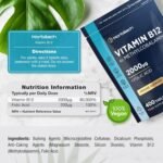 Vitamin B12 Tablets High Strength 2000mcg with Folic Acid | 400 Count | Vitamin B12 as Methylcobalamin | Vegan Supplement | by Horbaach - Image 4