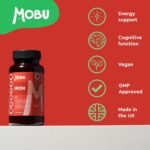 Iron Tablets 14mg | 400 Tablets 13 Month Supply | Tiredness & Fatigue Supplement | Vegan Energy Support - MOBU UK Made - Image 5