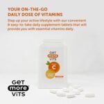 Get More Vits - Vitamin C 500mg Tablets (90 Tablets), Promotes Stronger Immune System, Strengthens Body's Natural Defences, Supports Faster Iron Absorption, Food Supplement, Vegetarian, Vegan - Image 8