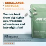 After Party Recovery Capsules | Wonky Rebalance + Restore | Wake Up Fresh Not Wrecked | NAC, Electrolytes, B Vitamins | Night + Morning Formula | 10 Servings - Image 3