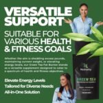 Green Tea Advanced Fat Burner Supplement | for Men & Women | Weight Management, Metabolism Boost & Appetite Suppressant | 30 Vegan Capsules - Image 8