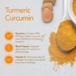 Zipvit Turmeric Tablets 10,000mg Providing 95% Active Curcumin with Bioperine Black Pepper & Vitamin C, 60 Vegan Tablets, 1 a Day, 2 Month Supply - Image 3