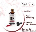 Nutroliq Vitamin B12 Liquid Drops - High-Strength 5000mcg Methylcobalamin Supplement - Energy Booster, Immune System Support, Better Concentration and Metabolism - Vegan & Vegetarian Formula - 60ml - Image 4