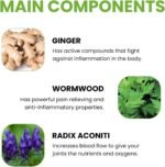 Pain Relief Patch, 60PCS Herbal Heat Patch, Moxibustion Pain Relief Patch for Knee, Back, Neck Sore Muscle, Muscle Joint Relaxation, Heat for Pain and Discomfort - Image 5