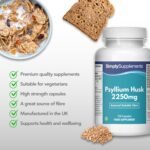 Pure Psyllium Husk Capsules | Supports Digestive Health & Fibre Intake | 120 Capsules = 40 Days Supply | Manufactured in The UK in Accordance with GMP Standards - Image 3