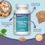 Pure Psyllium Husk Capsules | Supports Digestive Health & Fibre Intake | 120 Capsules = 40 Days Supply | Manufactured in The UK in Accordance with GMP Standards - Image 5