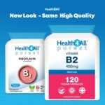 Health4All Vitamin B2 Riboflavin 400mg Migraine Support 120 Capsules 4 Months Supply, High Strength VIT B2 400mg Riboflavin Supplement, No Additives, Non-GMO, Gluten Free | Made in UK - Image 3