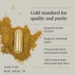 KIKI Health - Aloe Pure Capsules - 100% Freeze-Dried Aloe Ferox - Natural Digestive Cleanse & Gut Health Support - Bowel & Intestinal Health - Toxin Flush & Detox Supplement - 20 Capsules - Image 3