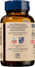 Wiley's Finest Wild Alaskan Fish Oil Prenatal DHA - 720mg EPA and DHA Omega-3s for Pregnant Women and Nursing Mothers - 60 Softgels (30 Prenatal Vitamin Servings) - Image 5