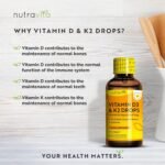 High Strength Vitamin D3 K2 MK7 Drops - Vitamin D 1000IU & K2 20ug per 2 Drops - 60ml Liquid Vitamin D3 and K2-1+ Year Supply Supports Immune System, Normal Bones, Muscles & Teeth - Image 3