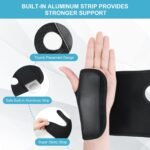ACWOO Adjustable Wrist Strap Carpal Tunnel Compression Splint Relieves Pain, Sprains, Tendonitis and Joint Pain, Breathable Brace Provides Wrist Support (Left) - Image 4