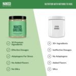 NAKED Nutrition Super Greens Powder Greens Supplement - Only 10 Premium Ingredients - Vegan, Non-GMO, Prebiotic and Probiotic - 35 Servings - Image 5