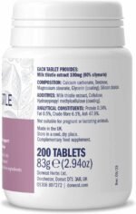 Dorwest Milk Thistle Tablets for Dogs and Cats, 200 Tablets, Supports Liver Function, Antioxidant for Dogs, Immune System Heath, Natural Supplement - Image 4