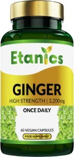 Ginger Capsules |High Strength 3200mg Ginger Root Extract Supplement | for Sickness, Nausea & Joint Pain |Suitable for Vegetarians and Vegans - Made in The UK - Image 5