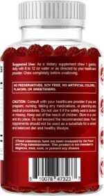 Vitamatic Vitamin B Complex Gummies with Vitamin C & Inositol - Natural Strawberry Flavor - 60 Gummies - Image 5