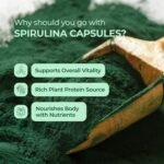H&C Spirulina Capsules - 900mg per Serving, 120 Vegan Capsules | Nutrition Rich Super | Food Supplement - Image 4