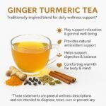 Go-Yogik Turmeric Ginger Herbal Immunity Tea- Detox blend of 9 Super spices, 100g (50 servings), Caffeine Free, Vegan, Unsweetened, Gluten Free - Image 4