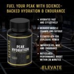 Elevate Supplements Peak Hydration, Power & Performance, 180 Capsules | Workout Supplement for Strength, Stamina, Energy & Hydration | ATP, Adaptogenic Mushrooms, Electrolytes & Minerals for Endurance - Image 5