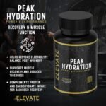 Elevate Supplements Peak Hydration, Power & Performance, 180 Capsules | Workout Supplement for Strength, Stamina, Energy & Hydration | ATP, Adaptogenic Mushrooms, Electrolytes & Minerals for Endurance - Image 7