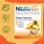 Sea-Band Travel Sickness Ginger Capsules (20 Pack) for Adults and Children Over 12 Years, for Motion and Nausea Relief (20 Capsules, Pack of 1) - Image 3