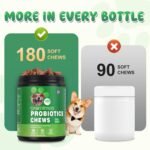 Probiotics for Dogs, 180 Count Dog Probiotics for Gut Health, Support Gut & Digestive Health, Allergy Itch Relief, Reduce Diarrhea, Loose Stools, Strengthen Immunity Health- Chicken Flavor - Image 8