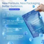 Max 5000mg Lab Tested with COA, 90 Creatine Monohydrate Gummies, Vegan & Sugar-Free, Premium Pre-Workout, Gym Supplement (1 Month Supply) (Blue Raspberry) - Image 3