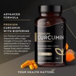 Premium Curcumin 95% Curcuminoids with Bioperine® - 120 High Strength Vegan Capsules - Turmeric Curcumin and Bioperine® (Black Pepper Extract) to Enhance Absorption - Made by Nutravita - Image 3