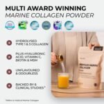 Inspiriko Marine Collagen Powder for Women - Marine Collagen with Hyaluronic Acid, Vitamin C, Biotin and MSM. Hydrolyzed Collagen Peptides Backed by 6 Clinical Studies, 30 Servings - Image 3