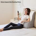 Orthopedic Bed Wedge Pillow with Removable Crescent Pillow - Support for Sleeping, Sitting, Acid Reflux & Post-Surgery Recovery - Adjustable Neck, Back & Elbow Cushion - White & Grey - Image 3