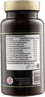 Adaptogen Max, Premium Quality, Unique Blend of 10 Powerful Adaptogens, 60 Capsules, Stress Relief, Energy Booster, Endurance & Stamina, 100% Natural, No Nasty Additives - Image 3