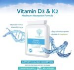 Vitamin D 3,000 IU & Vitamin K2 100ug MK7 Vegetarian Capsules - 90-Day Supply of Vitamin D3 Supplement Source of Cholecalciferol – Exclusively Manufactured in The UK for Maximum Absorption - Image 4