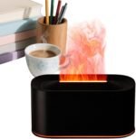 Flame Diffuser - 220ml Scent Equipment with 7 Color LED Lights Relaxing Mood Enhancer, Fireplace Aromatherapy Diffuser for Homeowners, Living Rooms, Bedrooms, Studies, Offices, Classrooms - Image 10