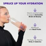 Sugar-Free, Low Calorie Water Enhancer – Hydrate, Support Immunity, Heart, Brain & Bones, Boost Metabolism & Energy with Ginseng & Ginkgo, 4 Flavours – Raspberry, Cherry, Lime, Pineapple, 8 Sachets - Image 5