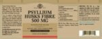 Solgar Psyllium Husks Fibre 500 Mg Vegetable Capsules - Pack Of 200 - High In Soluble Fibre - Vegan - Image 3