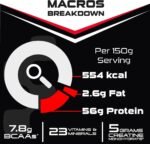 SCI-MX Ultra Muscle - Protein Powder for Muscle Development + 23 Vitamins & Minerals - Salted Caramel • 56g Protein + 5g Creatine + 7.8g BCAAs per Serving • 1.5kg - Image 4