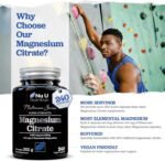Magnesium Citrate 1480mg - 240 Vegan Capsules - 4 Month Supply - Providing 444mg Elemental Mag - Capsules not Tablets - High Strength Supplement - Made in The UK - Nu U Nutrition - Image 4