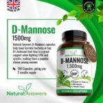 D-Mannose 180 Capsules - Max Strength 1500mg per Serving - Precision DMannose - Vegetarian Capsules not Tablets or Pills, Made in The UK (180 Count (Pack of 1)) - Image 3