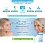 Evening Primrose Oil 1000mg 90 Capsules - Vegan & Cold Pressed - Premium High GLA Formulation - No GMOs - UK Made Vegan Soft Gels - Image 4