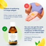 Omega 3 Fish Oil Liquid - Natural Fresh Lemon Flavour with NO Fishy Taste, High Strength DHA/EPA - 200ml Made from Wild Caught Nordic Fish Oil | 3rd Party Tested for Purity - Inner Vitality - Image 4