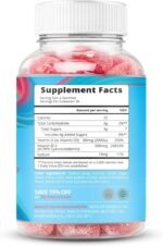 BeLive Vitamin D3 Gummies with B12 Vitamins - 60 Ct I Vegan Immune Support Gummies with Vitamin B12 & D3, Provides Enhanced Bone & Muscle Strength, Hearth Health and Energy - Strawberry Flavour - Image 3