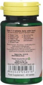 Health Plus Magnesium 100mg Mineral Supplement - 90 Tablets - Image 3