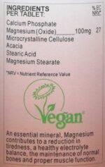 Health Plus Magnesium 100mg Mineral Supplement - 90 Tablets - Image 5
