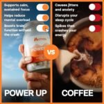 Motion Nutrition Power Up Daytime Nootropic (60 Capsules) | Award Winning Nootropic for Jitter-Free Energy | Monk-Like Focus | Less Mid-Day Fatigue | No Unsafe stimulants or Caffeine | Made in UK - Image 3