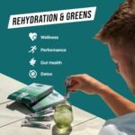 Revival Super Greens Powder with Electrolytes, Vitamins & Minerals - Superfood Drink Supplement - 28 Pack Banana Pineapple - Image 4