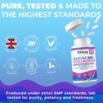 Marine Collagen Complex with Vitamin C, Hyaluronic Acid, Biotin | 1000mg Hydrolysed Type I Collagen Supplement for Hair Skin Nails | 120 Capsules - 2 Month Supply | Made in UK by Shivay Herbals - Image 4