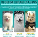 Calming Chews for Dogs (Duck Flavor 110 Chews),Helps Dog Anxiety & Stress Relief,Quiet Moments Dog Calming Treats,Dogs Anxiety Stress Relief, for All Breeds & Sizes 8.54 oz(242G) - Image 8