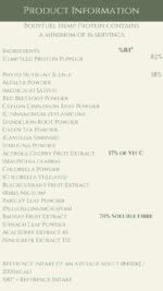 BodyFuel Hemp Protein Powder Plus 14 Superfoods & Phytonutrients – Spirulina, Chlorella, Acai Berry, Alfalfa - Non-GMO Vegan Plant Protein Powder 500g - Image 8