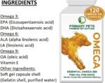 Primary Pets Premium Pet Supplies - Omega 3 Fish Oil for Dogs. 120 x 1000mg Oil Capsules. Supports Healthy Skin and Shiny Coat, Maintains Joint and Brain Health, Helps Maintain Immune System - Image 5