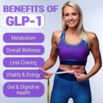 GLP-1 Chromium, Green Tea Extract, Synbiotics, Licorice Root Supplement, 1300 mg Gentle Formula, 1 Month Supply Wellness - Image 3